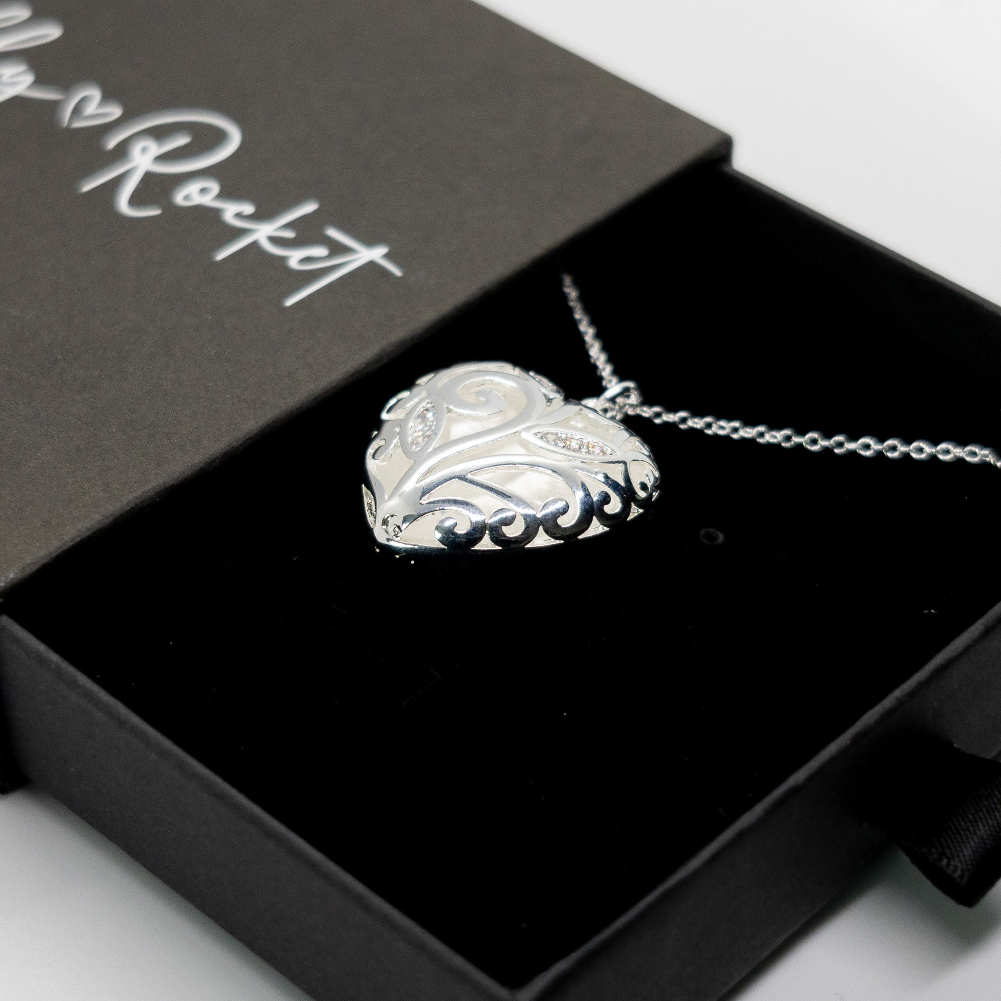 Sterling Silver Heart Necklace – Beautifully Gift Boxed