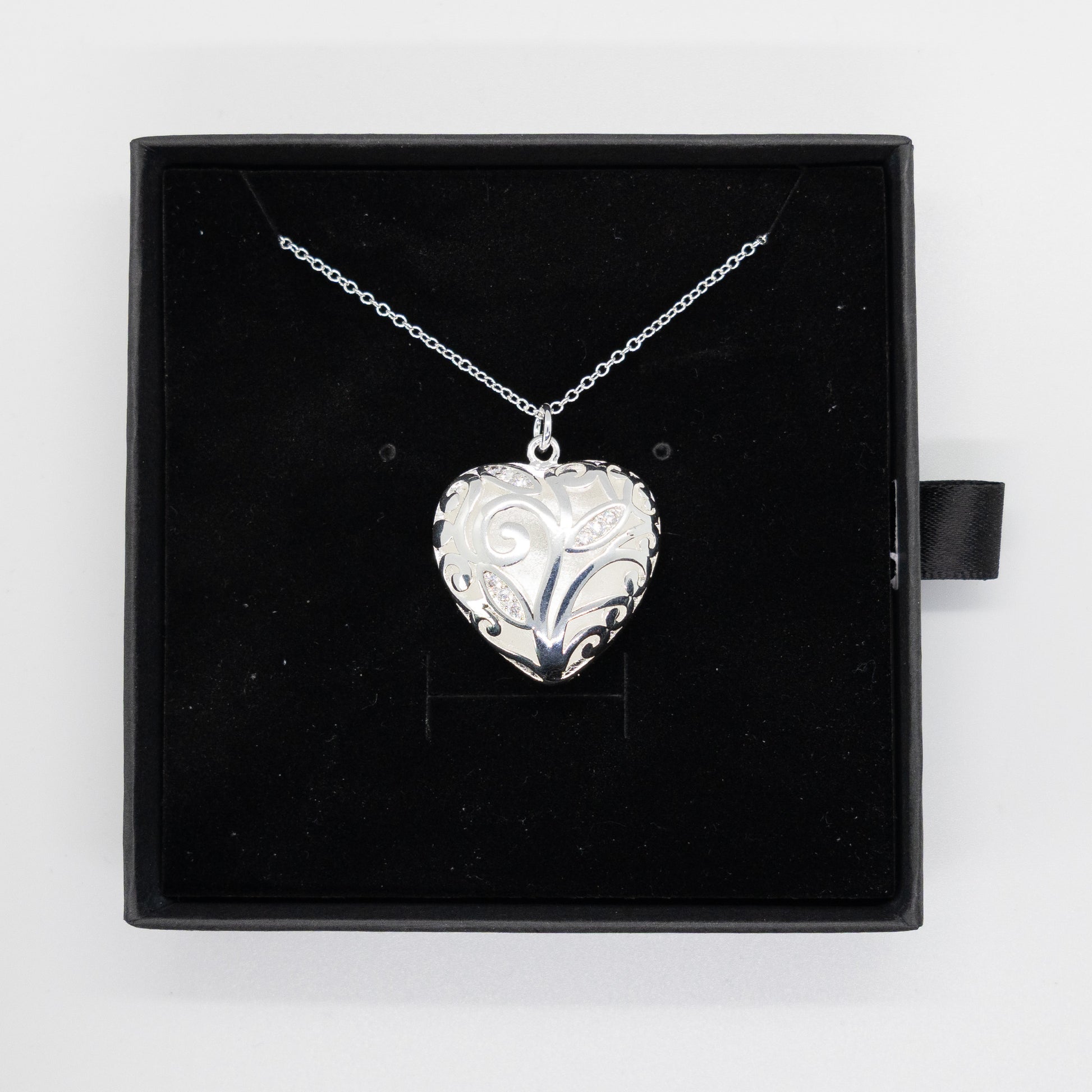 Sterling Silver Heart Necklace – Beautifully Gift Boxed