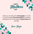 Mothers Day - Womens Luxury Gift Watch Set - Mahogany Box - Custom Floral Message Card for Mum From Daughter / Son