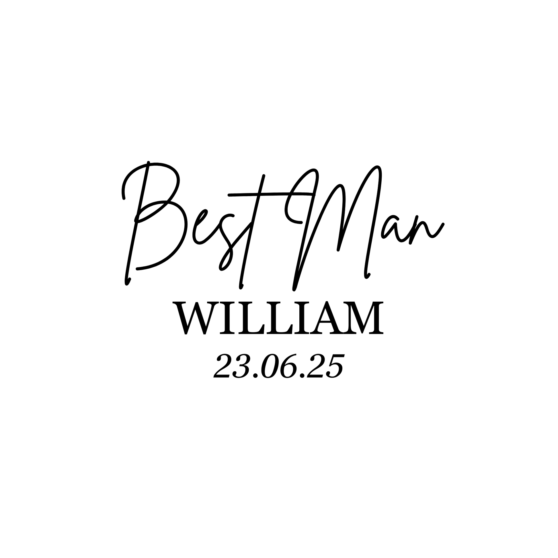 Personalised Pocket Watch with Chain, Engraved Groomsmen & Best Man Wedding Gift