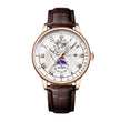 To My Dad - Happy Birthday - Luxury Watch Gift Set With Custom Message Card In Mahogany Box - Gift For Dad