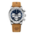 To My Dad - Happy Birthday - Luxury Watch Gift Set With Custom Message Card In Mahogany Box - Gift For Dad