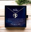 To My Mother - Sterling Silver Necklace Personalised Gift With A Custom Message Card - Gift from Son / Daughter For Mum