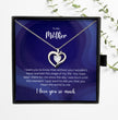 To My Mother - Sterling Silver Necklace Personalised Gift With A Custom Message Card - Gift from Son / Daughter For Mum