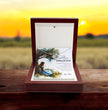 Daughter Gifts, Sterling Silver Necklace with personalised Message Card Gift
