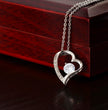 To My Daughter Beautiful Silver Heart Necklace Gift Boxed Gift For Daughter