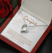 To My Daughter Beautiful Silver Heart Necklace Gift Boxed Gift For Daughter