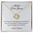 Mother of the Groom, Wedding Gift for Mother-in-law, Mother of the Broom Gift, Family Bond Necklace, Sentimental Gift for Mother-in-law