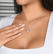 To My Beautiful Mom - Beautiful Love Knot Necklace From Son / Daughter