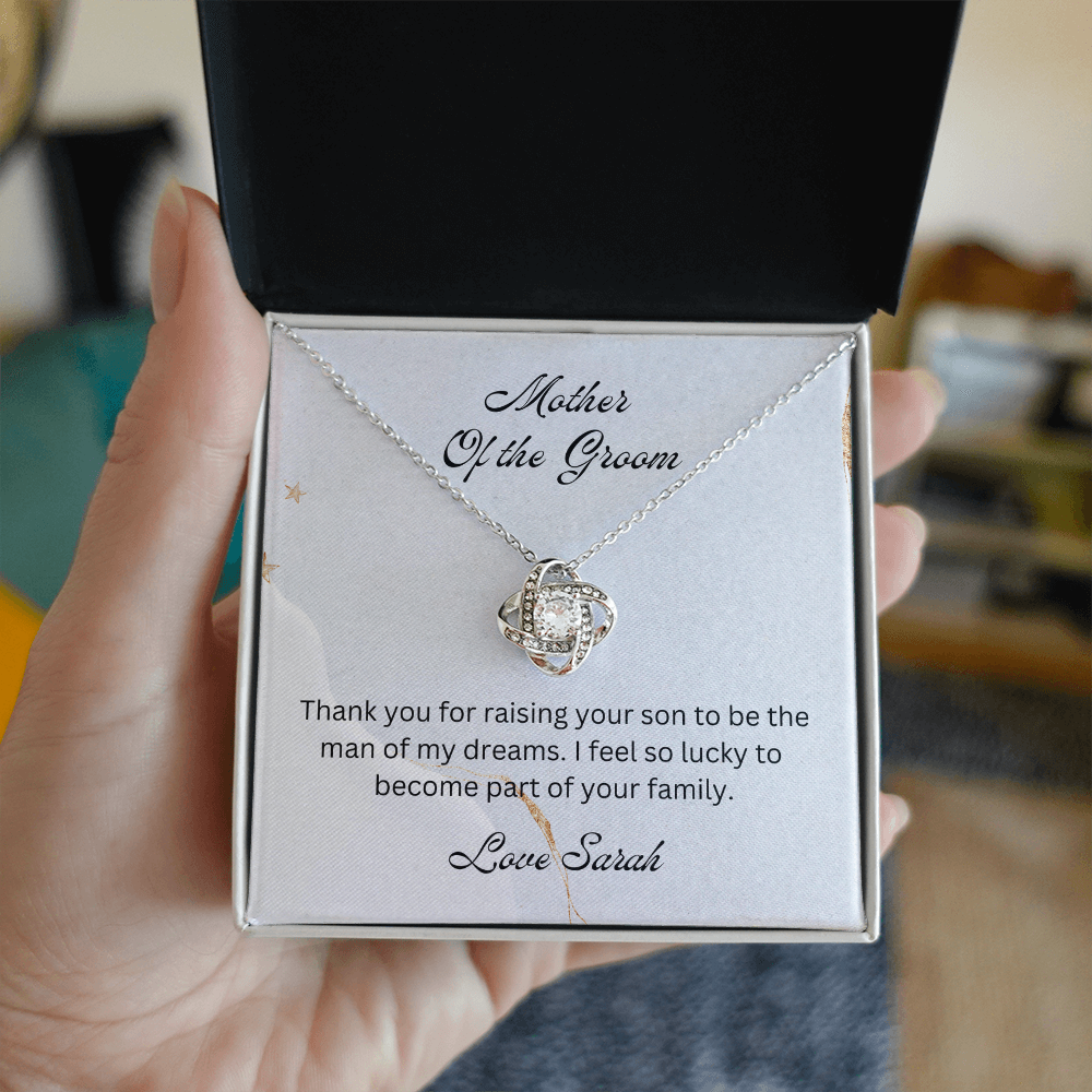 Mother of the Groom, Wedding Gift for Mother-in-law, Mother of the Broom Gift, Family Bond Necklace, Sentimental Gift for Mother-in-law
