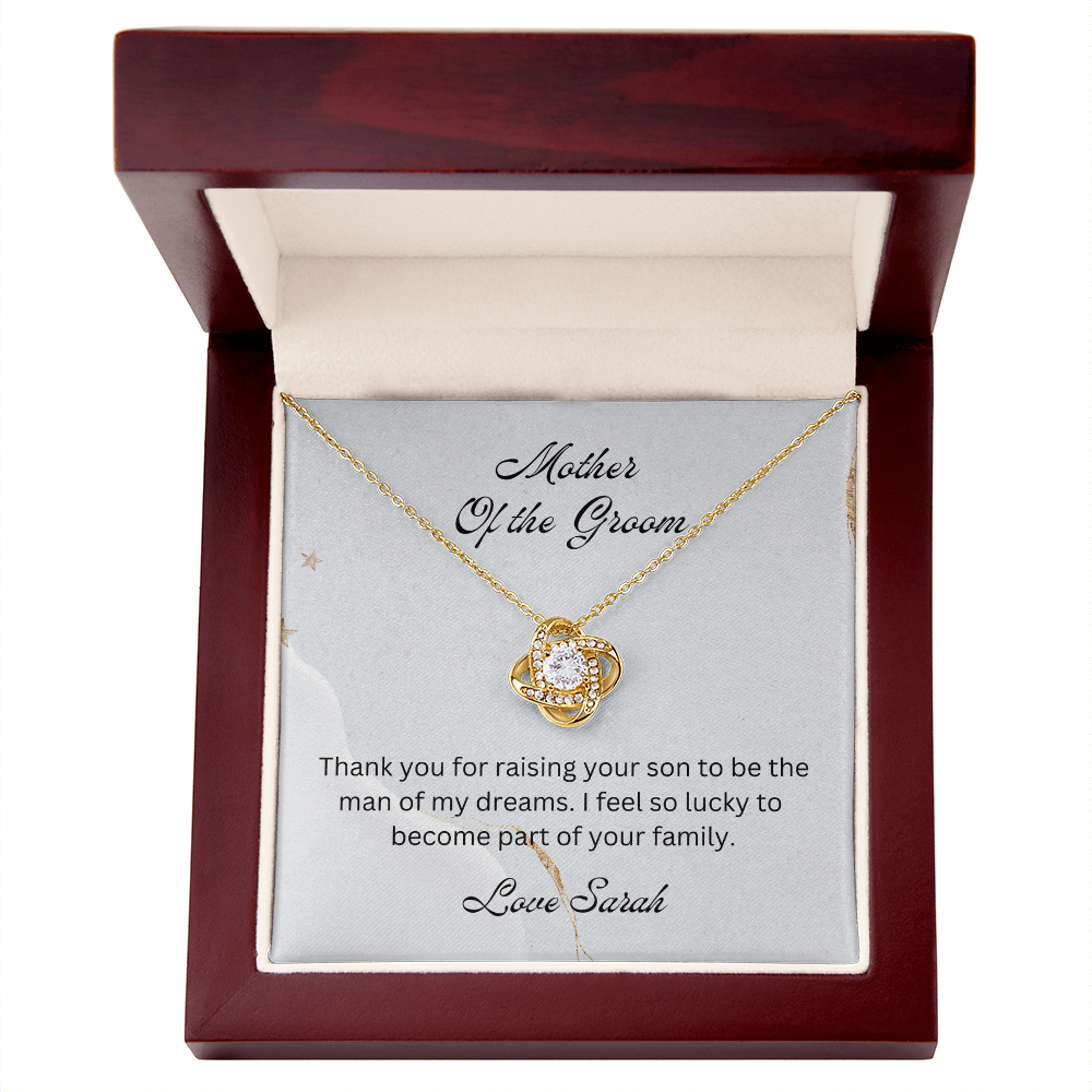 Mother of the Groom, Wedding Gift for Mother-in-law, Mother of the Broom Gift, Family Bond Necklace, Sentimental Gift for Mother-in-law
