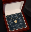To My Beautiful Daughter Love Knot Gift Jewelry From Mom And Dad