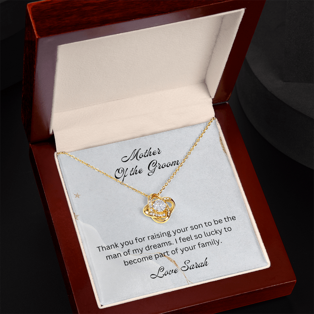 Mother of the Groom, Wedding Gift for Mother-in-law, Mother of the Broom Gift, Family Bond Necklace, Sentimental Gift for Mother-in-law
