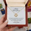 Mother of the Groom, Wedding Gift for Mother-in-law, Mother of the Broom Gift, Family Bond Necklace, Sentimental Gift for Mother-in-law