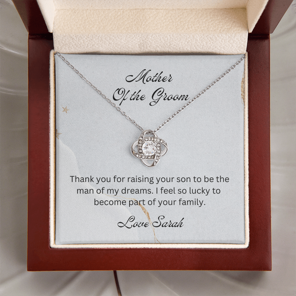 Mother of the Groom, Wedding Gift for Mother-in-law, Mother of the Broom Gift, Family Bond Necklace, Sentimental Gift for Mother-in-law