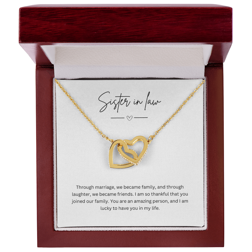 Gift For Sister-In-Law - Beautiful Silver Necklace - Personalised Message Card