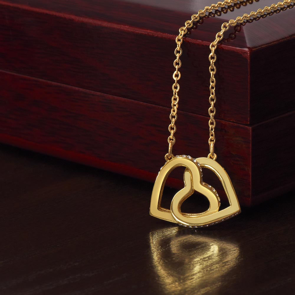 To My Beloved Mom Beautiful Interlocking Heart Gift Boxed