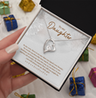 To My Daughter Beautiful Silver Heart Necklace Gift Boxed Gift For Daughter