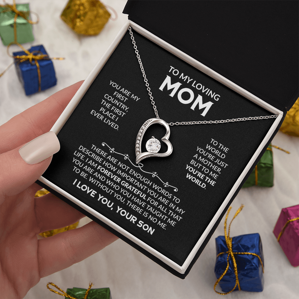 To My Loving Mom - The Perfect Necklace Gift  Set For Your Mother