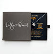 To My Beautiful Wife Love Knot Necklace, personalised Message Card Gift Boxed Wife Anniversary Gift