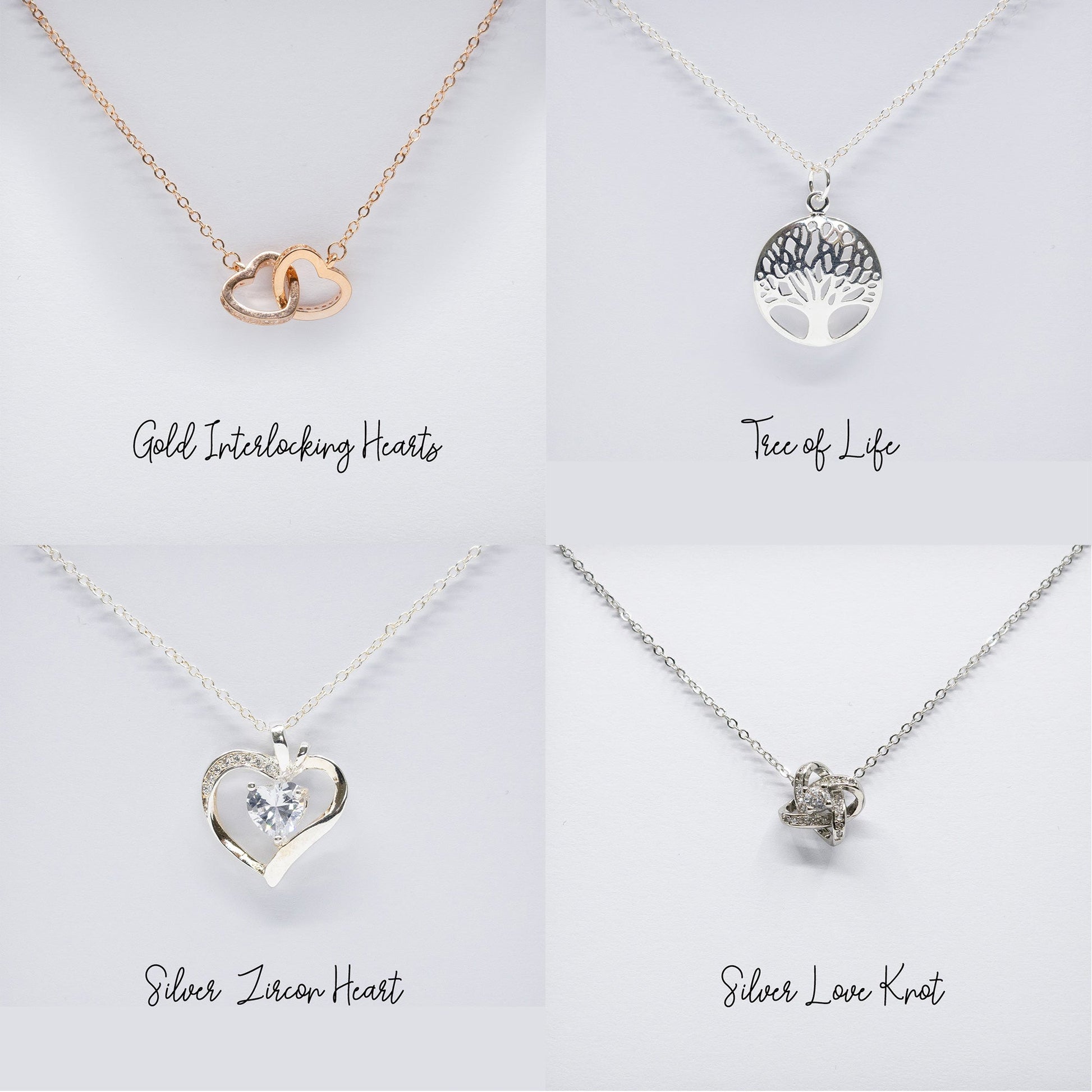 Daughter Gifts, Sterling Silver Necklace with personalised Message Card Gift