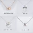 Daughter Gifts, Sterling Silver Necklace with personalised Message Card Gift