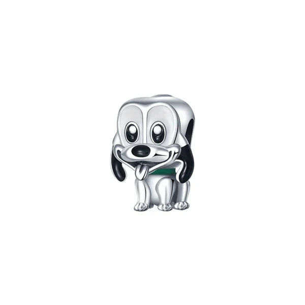 Sterling Silver Cute Puppy Charm 925 Sterling Silver