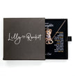To My Daughter Your A Lioness - Beautiful Interlocking Heart Necklace Personalised Gift From Dad