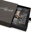 To My Daughter Your A Lioness - Beautiful Interlocking Heart Necklace Personalised Gift From Dad