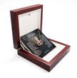 To My Daughter Your A Lioness - Beautiful Interlocking Heart Necklace Personalised Gift From Dad