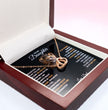 To My Daughter Your A Lioness - Beautiful Interlocking Heart Necklace Personalised Gift From Dad