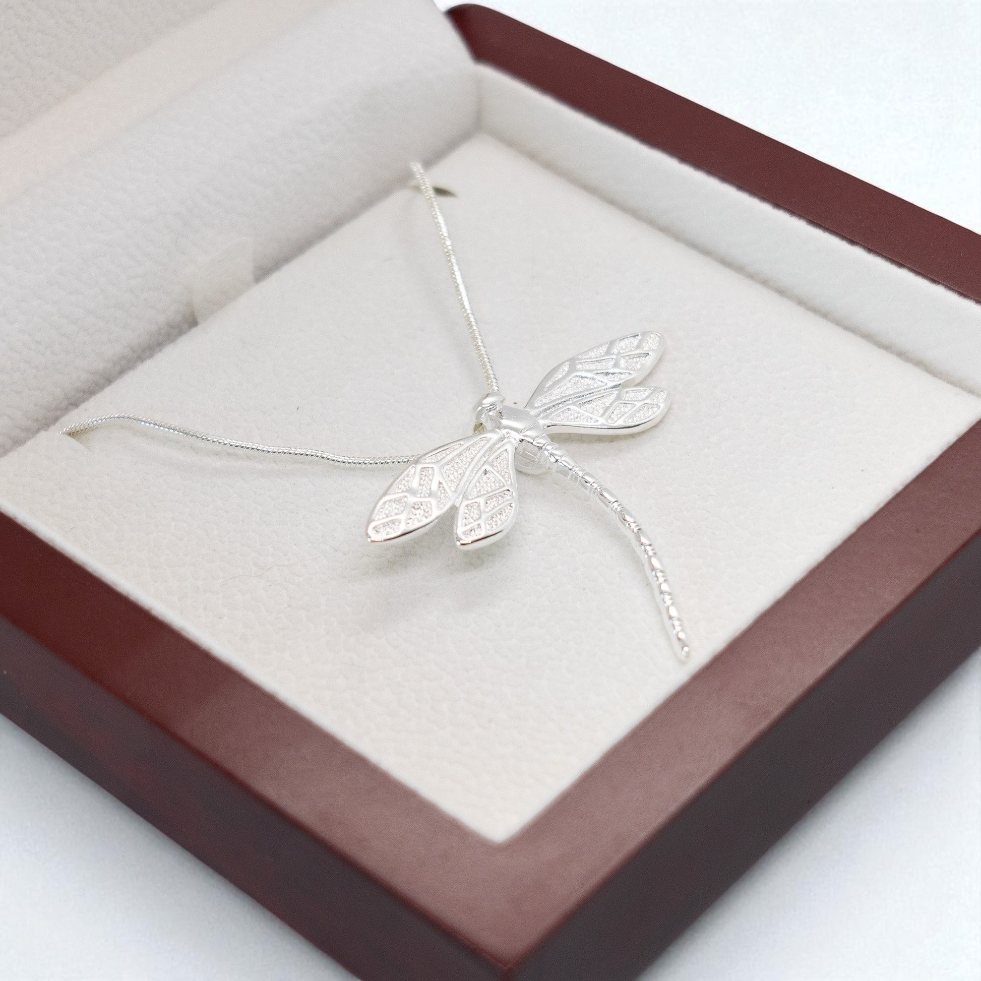 Sterling Silver Dragonfly Necklace – Beautifully Gift Boxed
