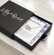 Gift For Grandmother- Interlocking Heart Necklace - Personalised Message Card