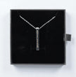 Custom Coordinate Bar Necklace Engraved Where We Met Gift.