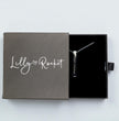 Custom Coordinate Bar Necklace Engraved Where We Met Gift.