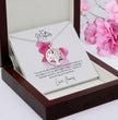 To My Mother - Sterling Silver Necklace With Personalised Custom Message Card - Gift from Son / Daughter