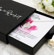 To My Mother - Sterling Silver Necklace With Personalised Custom Message Card - Gift from Son / Daughter