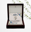 Happy Mothers Day - Choice of Silver Necklaces in a Mahogany Gift Box with a Custom Message Card - Gift from Son / Daughter For Mom