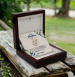 Happy Mothers Day - Choice of Silver Necklaces in a Mahogany Gift Box with a Custom Message Card - Gift from Son / Daughter For Mom