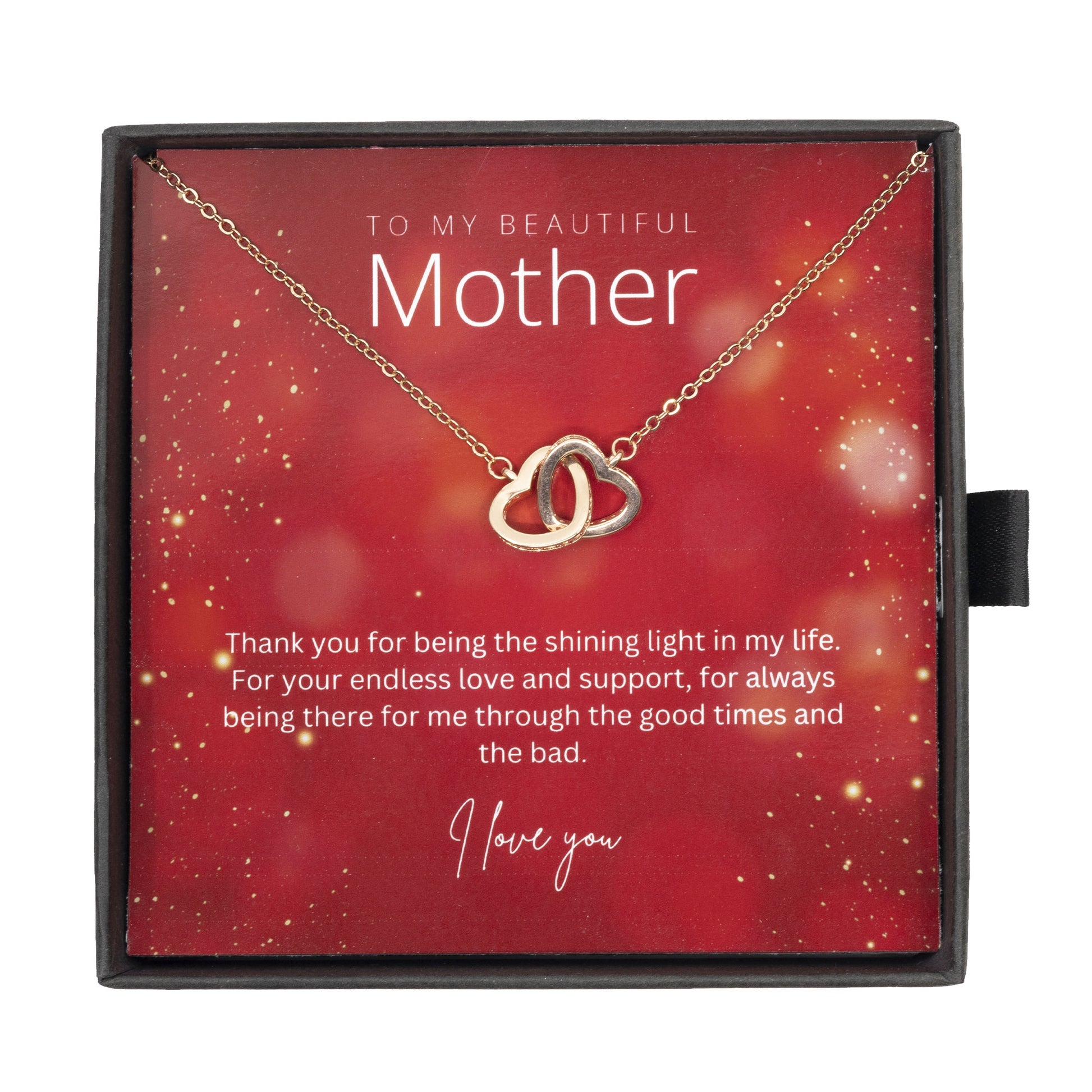 To My Beautiful Mother - Sterling Silver Necklace Personalised Gift With A Custom Message Card - Gift from Son / Daughter For Mum