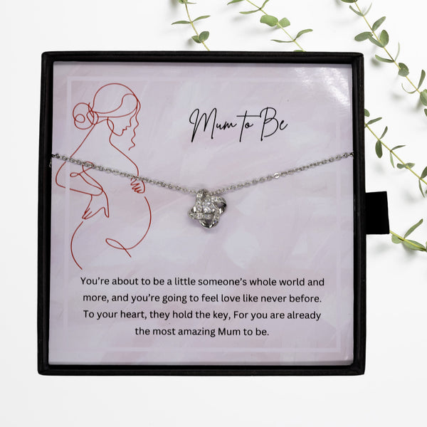 Mum to Be - Necklace Gift for New Mother Personalised Message Card