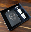 Personalised Number One Dad  Hip Flask Gift Set