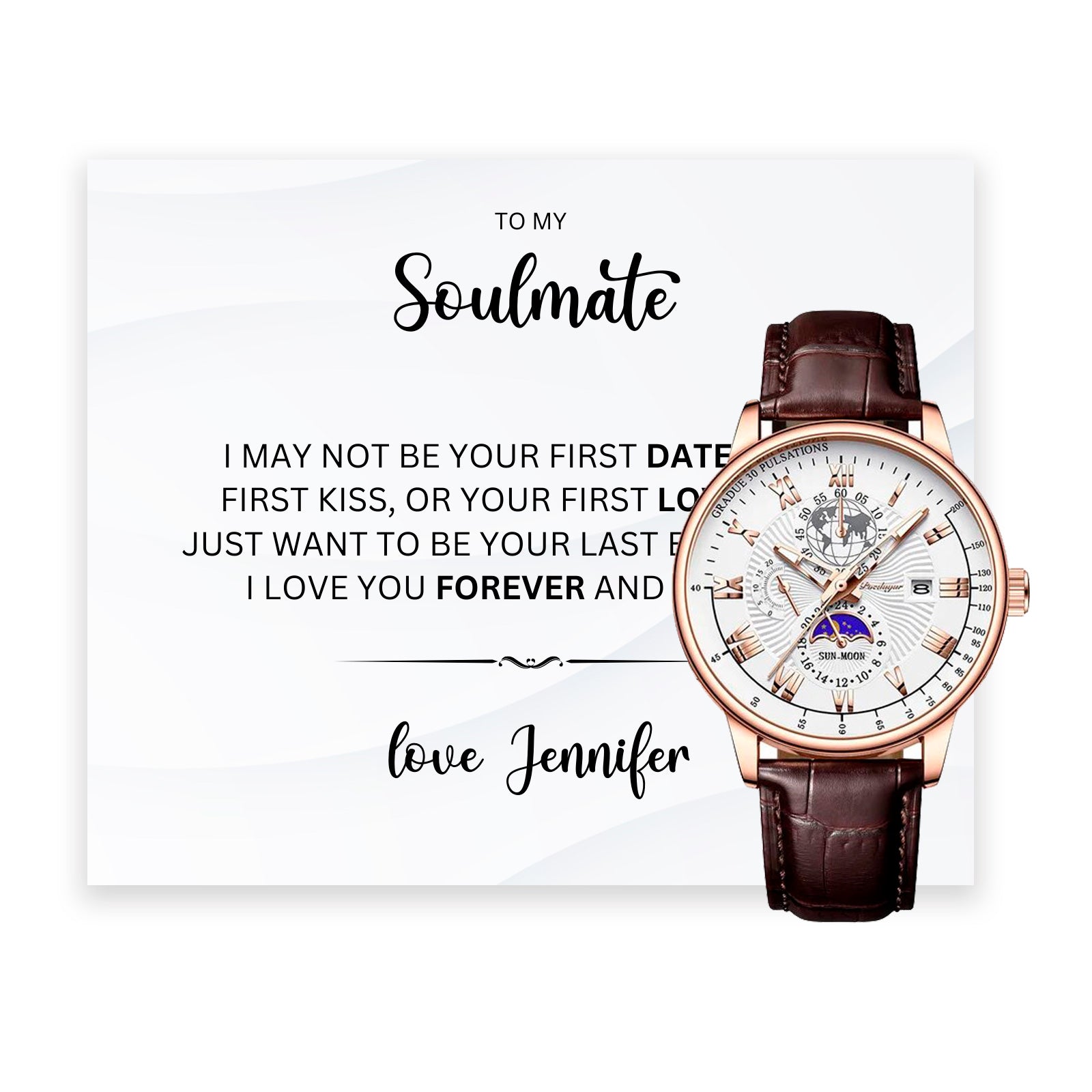 Luxury Gift Watch Set For Soulmate - Gift For Anniversary, Valentines Day