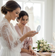 Customised Pocket Makeup Mirror Beautiful Wedding Gift, Hen Party Gift,  Bridesmaid Gifts