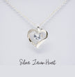 Gift For Grandmother- Interlocking Heart Necklace - Personalised Message Card