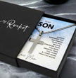 To My Son - Religious Cross Pendant Gift For Birthday, Confirmation Gift