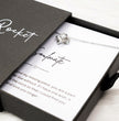 Soulmate Jewellery Gift  - Choice of Beautiful Silver Necklace - Personalised Message Card