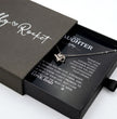 To My Daughter Silver Love Knot Necklace Gift From Dad to Daughter - Personalised